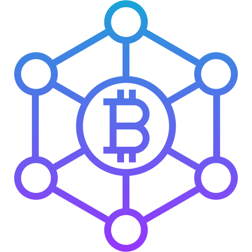 Blockchain Generic gradient outline icon