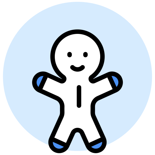 Gingerbread man Generic color lineal-color icon