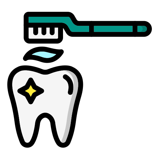 Чистка зубов Generic color lineal-color иконка