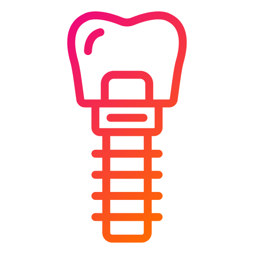 Dental implant Generic gradient outline icon