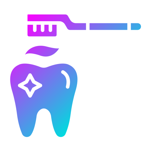 Чистка зубов Generic gradient fill иконка