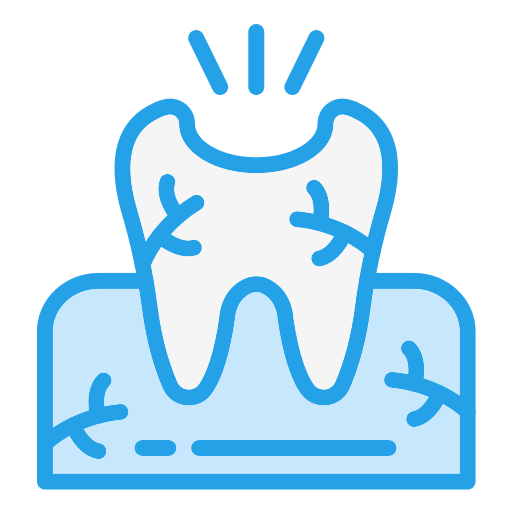 Broken tooth Generic color lineal-color icon
