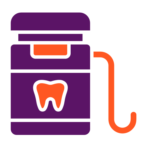 Зубная нить Generic color fill иконка