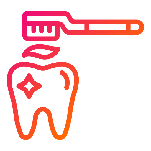 brossage de dents Generic gradient outline Icône