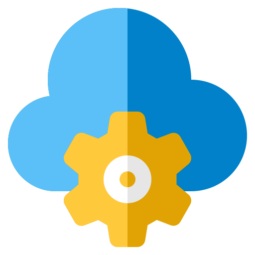 Cloud settings Generic color fill icon
