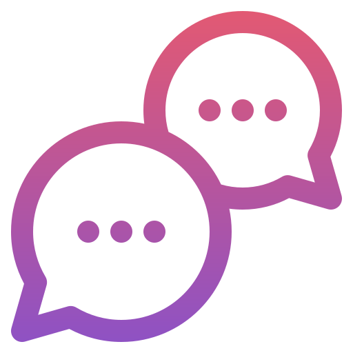 bubble-chat Generic gradient outline icoon