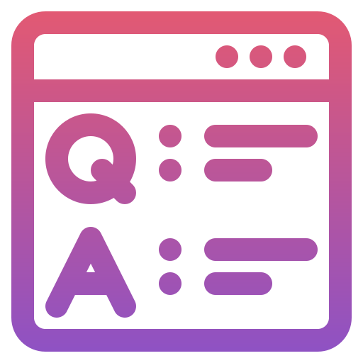 질문 Generic gradient outline icon