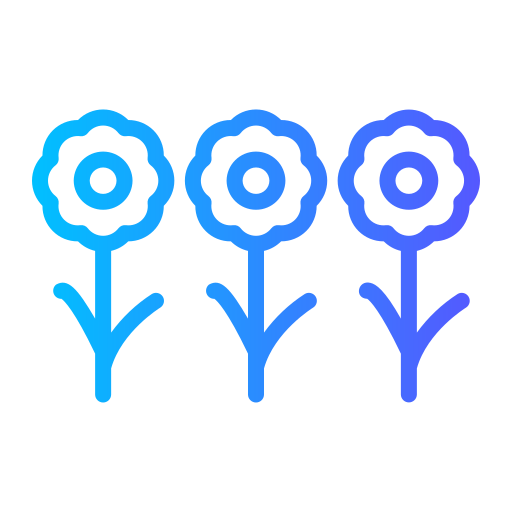 꽃들 Generic gradient outline icon