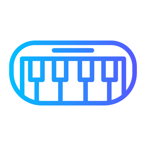 Piano Generic gradient outline icon