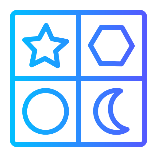 모양 Generic gradient outline icon