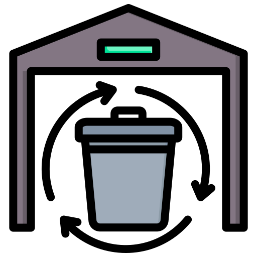 recyclagecentrum Generic color lineal-color icoon