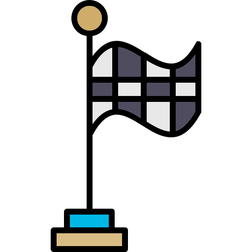 bandera de carreras Generic color lineal-color icono