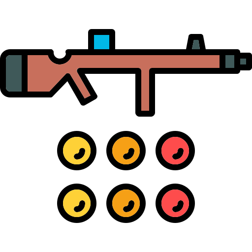 pistola de paintball Generic color lineal-color icono