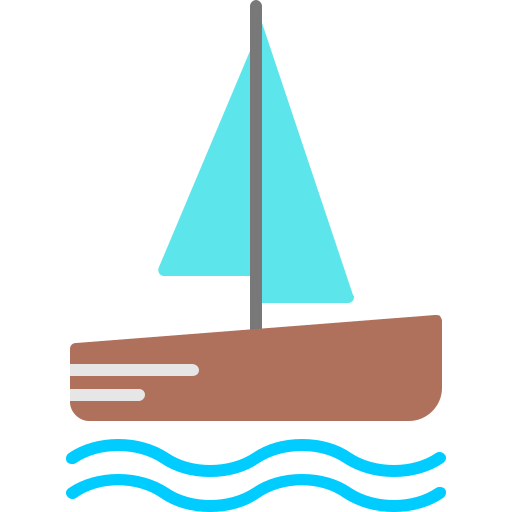 catamarano Generic color fill icona