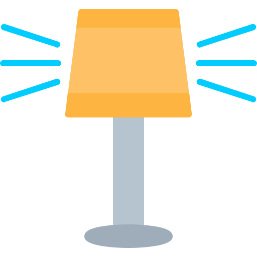 lampe de table Generic color fill Icône