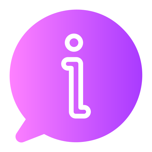 Info Generic gradient fill icon