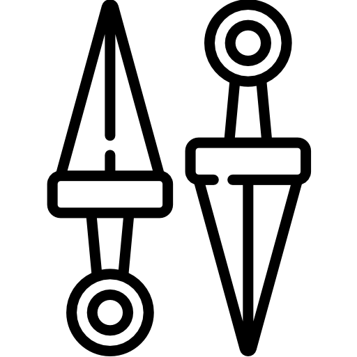 Кунаи Kawaii Lineal иконка