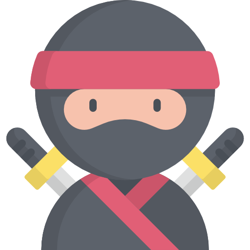 ninja Kawaii Flat icoon