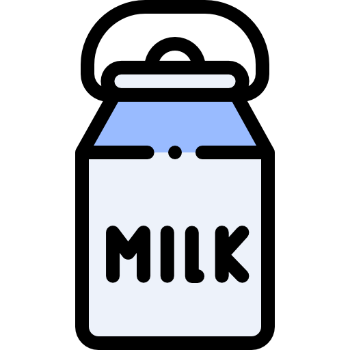 Milk Detailed Rounded Lineal color icon