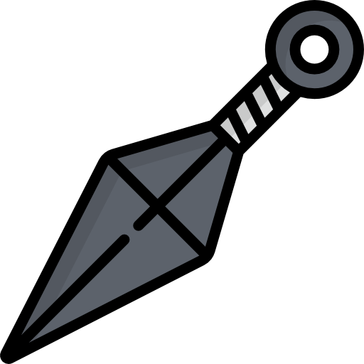 Kunai Kawaii Lineal color icon