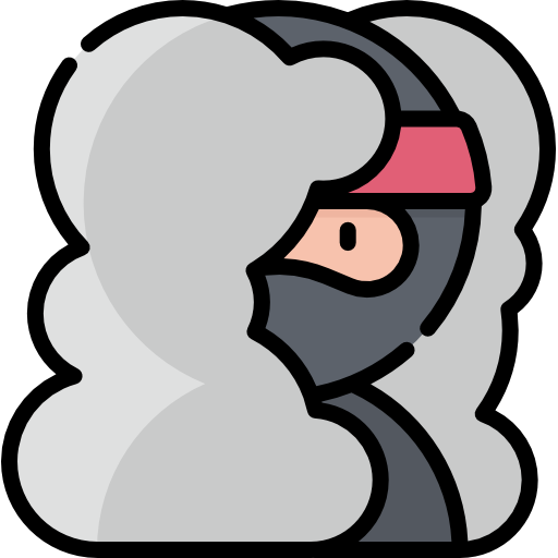 Ninja Kawaii Lineal color icon