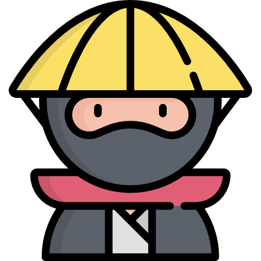 ninja Kawaii Lineal color icon