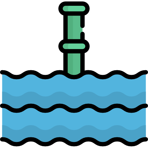 submarino Kawaii Lineal color icono