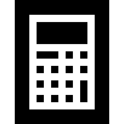 Калькулятор Basic Straight Filled иконка