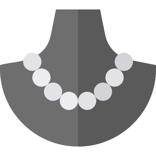 collar de perlas Basic Straight Flat icono
