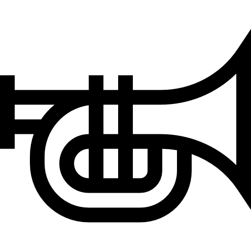 trompette Basic Straight Lineal Icône