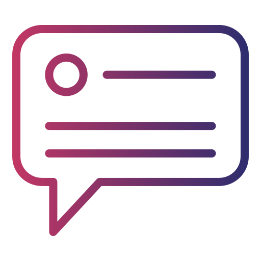 Chat Generic gradient outline icon