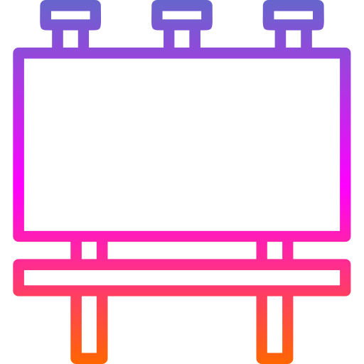 panneau d'affichage Generic gradient outline Icône