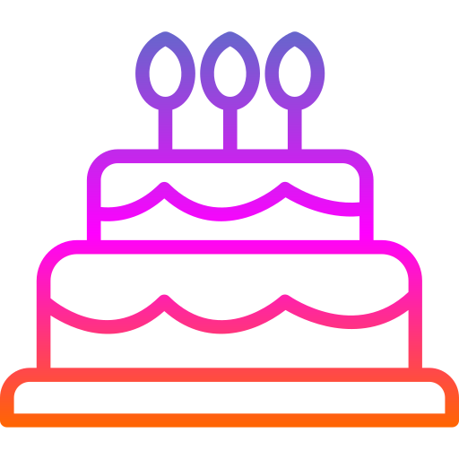 torta di compleanno Generic gradient outline icona