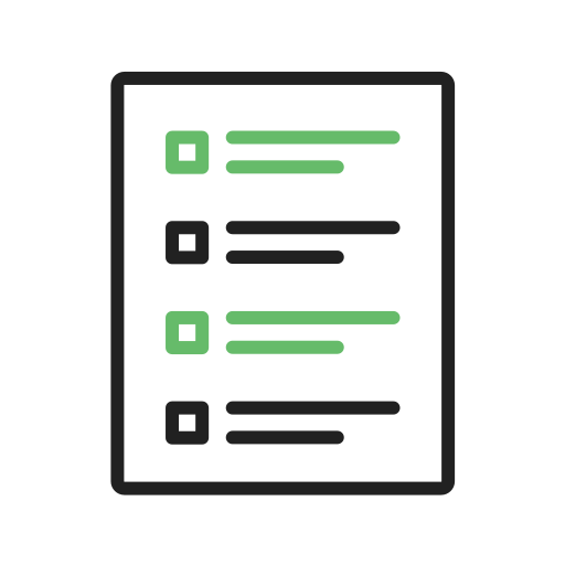 lista de controle Generic color outline Ícone