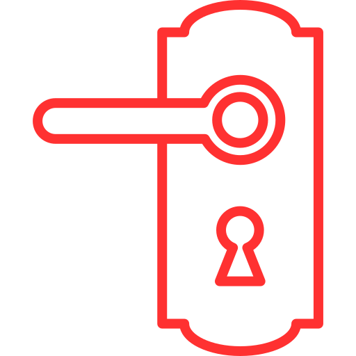 Door knob Generic color outline icon