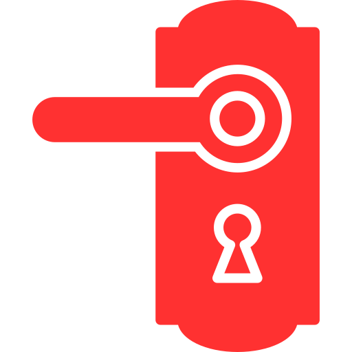 Door knob Generic color fill icon