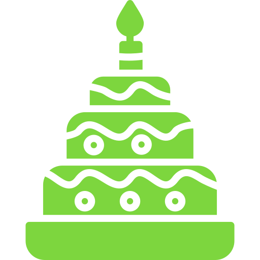 pastel de boda Generic color fill icono