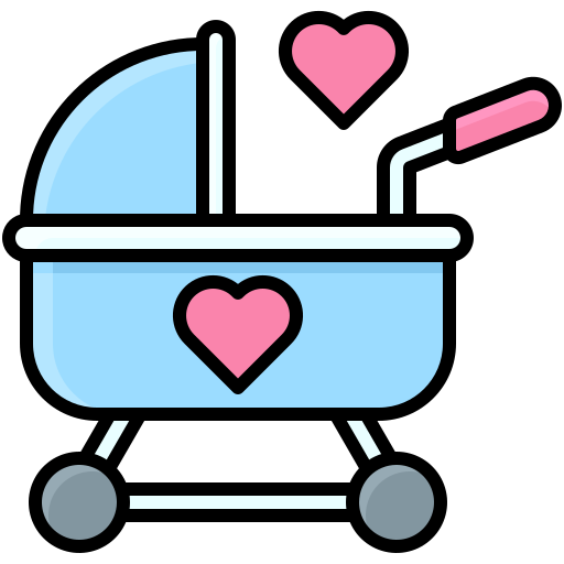 carrinho de bebê Generic color lineal-color Ícone