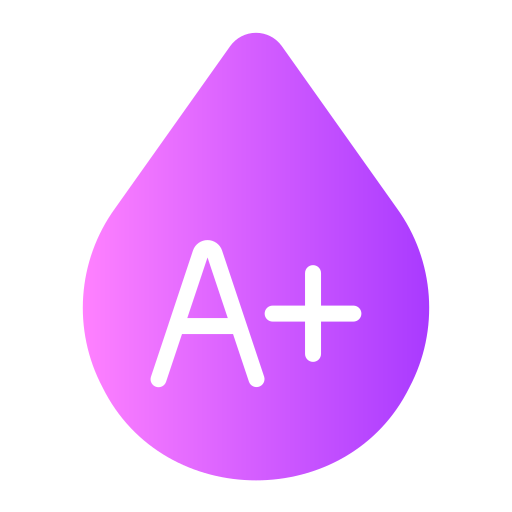 bloedgroep a Generic gradient fill icoon