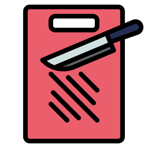 snijplank Generic color outline icoon