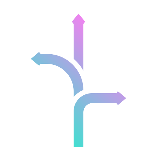 Direction Generic gradient outline icon