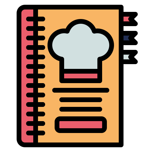 livre de recettes Generic color outline Icône