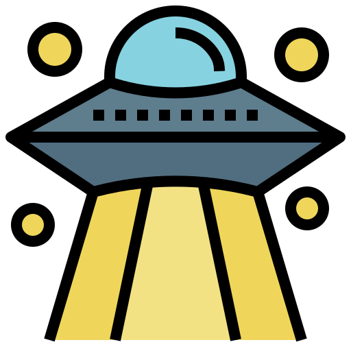 ufo Surang Lineal Color icon
