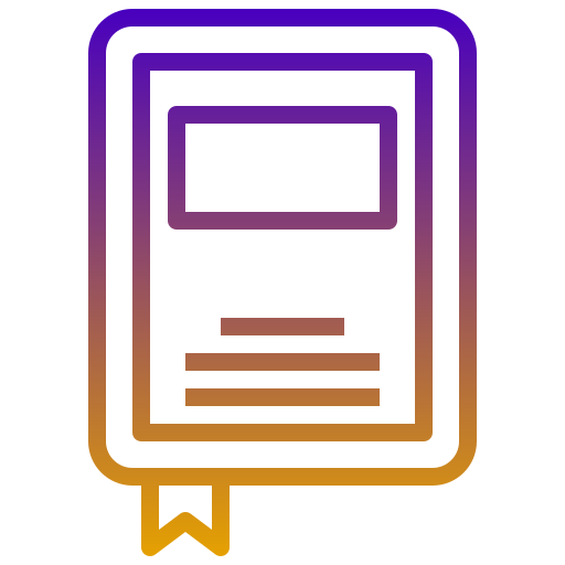 책 Generic gradient outline icon