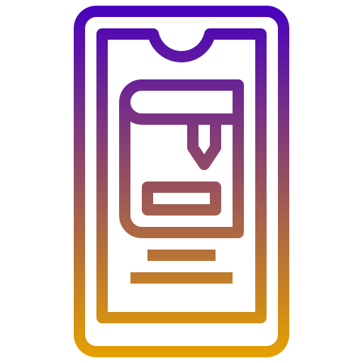 ebook Generic gradient outline icon