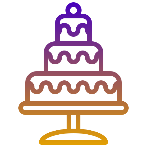 pastel de boda Generic gradient outline icono