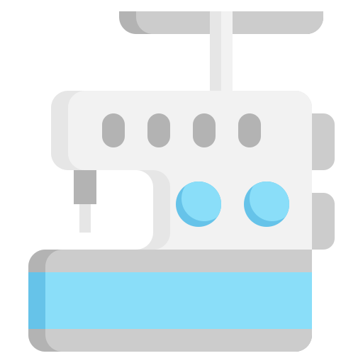 Overlock sewing machine Generic color fill icon