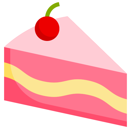 pezzo di torta Generic color fill icona