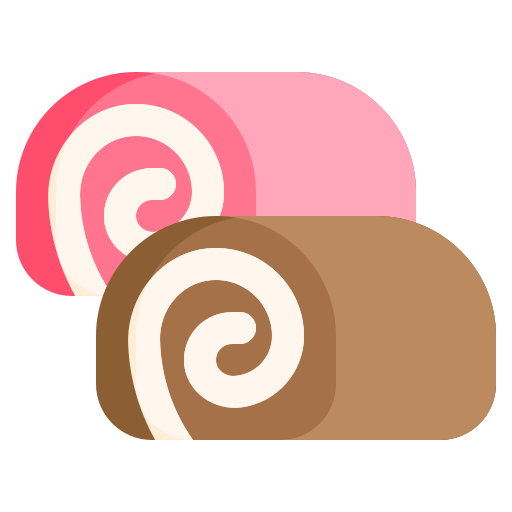 ロールケーキ Generic color fill icon