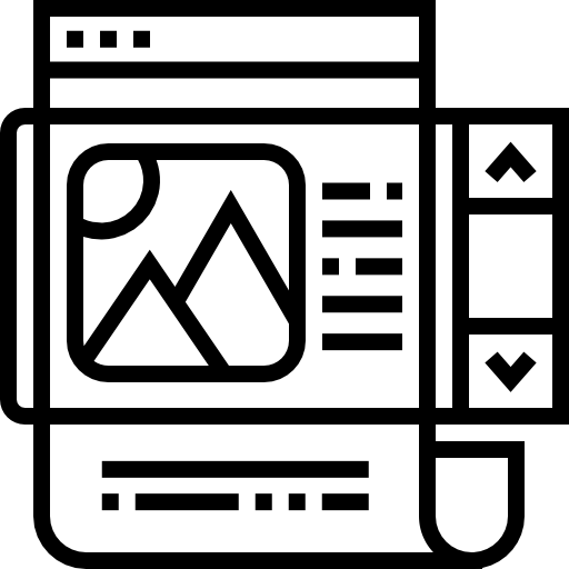 フレーム Detailed Straight Lineal icon